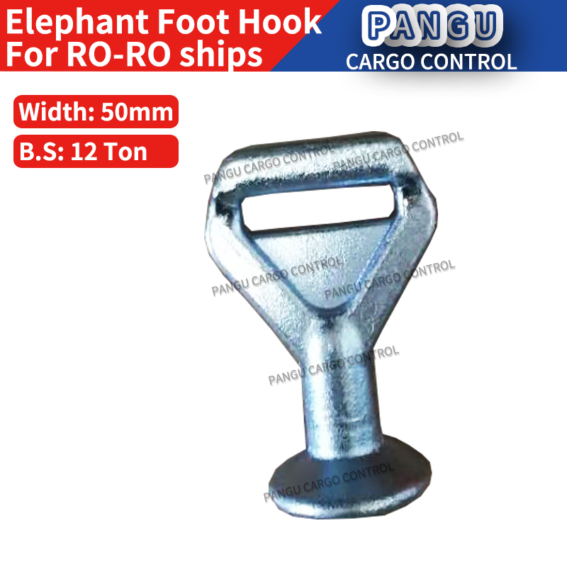 Elephant Foot 20T Поворотный крюк Грузовой крюк Двойные J-образные крючки 5T